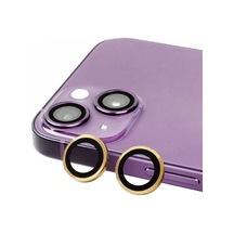 Apple iPhone Uyumlu 15 Raze Metal Kamera Lens - Sarı -