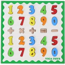 4 Işlem Matematik Tablası Puzzle Yeni