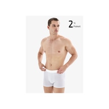 Blackspade 9324 Beyaz 2 Li Paket Boxer Erkek Boxer
