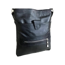 Bag Ard Bagard Hakiki Deri Crossbody Postacı Çanta 4005heybefermuarlı Siyah