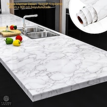 Trendpoint 60Cmx500Cm Mermer Desen Mutfak Banyo Dolap Tezgah Üstü