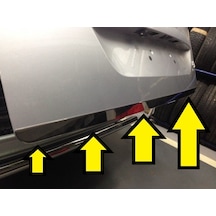 Berlingo Bagaj Alt Cıtası Krom 2008 2009 2010 2011 2012 2013 2014