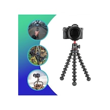 Gorillapod 3k Kit Esnek Ve Hafif , Csc Ve Aynasız Kameralar İçin Küre Başlıklı, 3 Kg'a Kadar Taşıma Kapasitesi , İtalya'da Üretilmiştir, Jb91507-bww, Siyah
