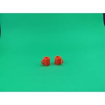 Minyatür Kırmızı Fincan 2,li Set