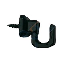 Vidalı Kanca, Askı Küçük - 15x18mm, Siyah - 1 Adet Taba