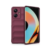 Realme 10 Pro 5g Uyumlu Kılıf Optimum Silikon - Bordo