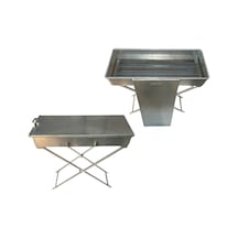 Demir Mangal Katlanır Ayaklı 85 Cm Inox