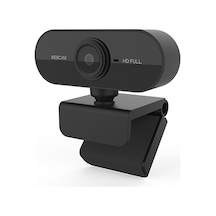 Ranyeek Siyah 1080p Usb 2.0 Webcam, Mikrofonlu, 1.3m Kablolu, Klips Montaj, Plug&play - Video Konferans, Ders, Canlı Yayın İçin