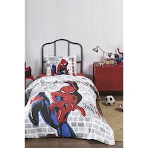 Özdilek  Spiderman Super Hero Tek Kişilik Disney Lisanslı Lastikli Fitted Çarşaf Kapitone Çocuk Nevre