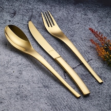 Aryıldız Jazz Pvd Gold 84 Parça 12 Kişilik Çatal Kaşık Bıçak Takımı Çok Renkli
