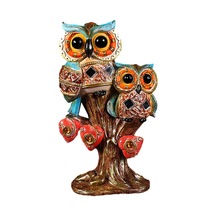 Suntek Baykuş Heykelcik Koleksiyon Modern Reçine Turuncu