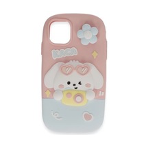 Newface Apple Uyumlu İphone 15 Pro Max Kılıf Poky Karakter Silikon Kapak - Desen 13 - Özel Seri 8683140738716 Pembe