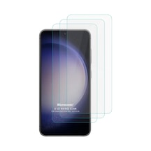 Microsonic Samsung Galaxy Uyumlu S23 Plus Screen Protector Nano Glass Cam Ekran Koruyucu 3 Lü Paket