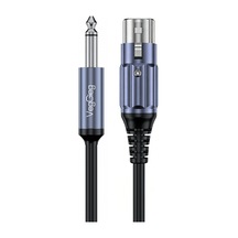 Veggieg 6.35mm To Xlr Dişi Mikrofon Kablosu Hi-fi Ses Kalitesi Ofc Bakır Enstrüman Ses Kablosu 3 Metre