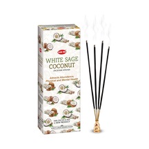 White Sage Coconut Çubuk Tütsü - Hindistan Cevizi Adaçayı Kokusu 20 Adet