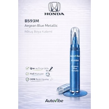 Honda Rötuş Boya Kalemi B593m Aegean Blue Metallic Toyota Mitsubishi Nissan Mazda Subaru Suzuki