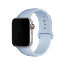 Apple Watch İle Uyumlu Kordon 2 3 4 5 6 Se 42 Mm 44 Mm Spor Silikon Kordon 38-lavendery Gray Çok Renkli