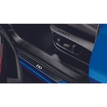 Hyundai İ10 2010-2013 Modeller Old Karbon Kapı Eşiği 4 Parça Krom Yazılı