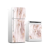 Buzdolabı Ve Bulaşık Makinası Beyaz Eşya Sticker Kaplama Soyut Altın Diğer
