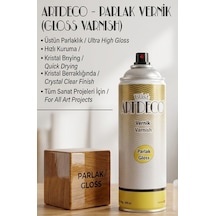 Parlak Vernik 400 Ml Sprey 2 Adet Artdeco Kalıcı Şeffaf Koruma İç Ve Dış Mekan Akrilik Çizilmeye Karşı Dayanıklı Kalıcı