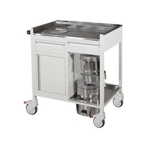 İki Çekmece Ve Dolaplı Pansuman Arabası E-254