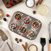 Guardini Muffin Kalıbı Mor 6 Lı Renkli