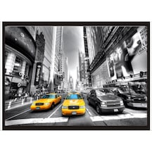 70X100Cm Newyork Taxileri Poster Tablo