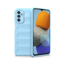 Samsung Galaxy  Uyumlu  M23 Kılıf Optimum Silikon - Sky Blue
