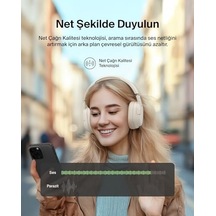Soundform Isolate Gürültü Önleyici Kablosuz Kulaklık Kum Mikrofonlu, 60 Saat Pil, Derin Bas, Cloudcushion Konfor, Bluetooth Kulak Üstü Kulaklık