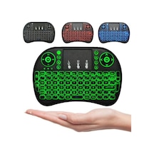 2.4g Air Mouse Kablosuz Klavye Dokunmatik Pedli Şarj Edilebilir El Tipi Klavye Akıllı Tv Android Tv
