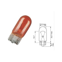 Skauto 12V T10 WY5W Dipsiz Park Ampul Sarı Turuncu 10'Lu