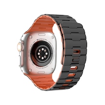 Watch Ultra 49mm Wowen Kordon - Siyah-turuncu