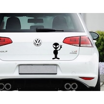 Uzaylı Araba Stickerı Vinil Sticker