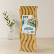 Bambu Servis Sunum Tahtası 17x39x1.5 Cm Çift Yüzlü Dalgalı/kanallı