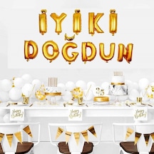 Adet Iyi Ki Doğdun Baskılı Renkli Balon Genel