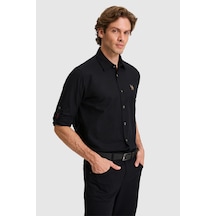 U.s. Polo Assn. Erkek Siyah Gömlek Basic 50320262-vr046