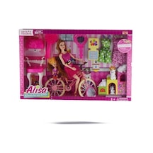 Full Aksesuarlı Bisikletli Alisa Bebek