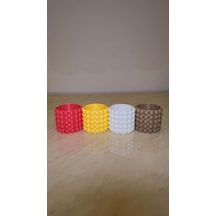 Bubble Dekoratif Mini Saksı & Masaüstü Organizer Beyaz
