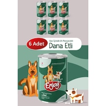 Enjoy Dana Etli Köpek Konservesi Sos İçinde Et Parçacıklı 400 Gr X6