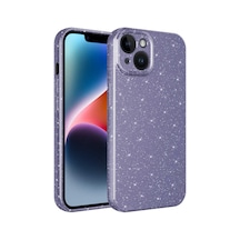 More Tr Apple Uyumlu iPhone 14 Plus Uyumlu Kamera Korumalı Simli Lüks Mtr Koton Kılıf-mor