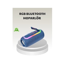 Mey İthalat Mavi Taşınabilir Bluetooth Hoparlör Kompakt Tasarım Ve Güçlü Ses
