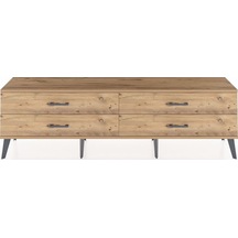 Arges Tv Ünitesi 4 Çekmeceli 176x30x51 Aytaşı-çam/çam Atlas Çam/atlas Çam
