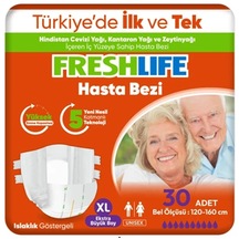 Freshlife Belbantlı Xlarge Ekstra Büyük Boy Hasta Bezi 30 Adet 1x30 Paket XL