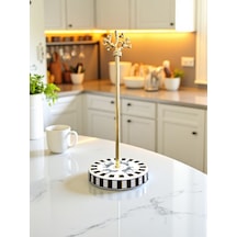 Kağıt Havluluk - Zebra At Desenli Gold Siyah