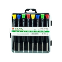 Mey İthalat Baku Bk-6108 Hassas 8 Parça Tornavida Seti