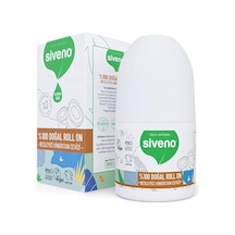 Siveno %100 Doğal Roll On Hindistan Cevizli Deodorant Ter Kokusu Önleyici Bitkisel Lekesiz Vegan 50 Ml