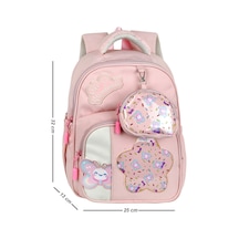 Waddell Twill Seffaf Desenli Tatli Sirin Kiz Kres Anaokul Okul Oncesi Cantasi Kucuk Mini Cuzdan Pembe