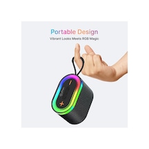 M8 Taşınabilir Şarjlı Bluetooth Hoparlör 4 Inc 2 10w Rms Rgb Karaoke Mikrofonlu 3600 Mah Siyah - 854520745