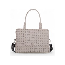 Bilik Deri Monogram Gri Kadın Omuz Çantası Dlr 122-mn Gri