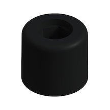Cateksss Yuvarlak Baza Stoplama Baza Yatak Tutucu 32x28 Mm Baza Stop Siyah - 52 Li Paket